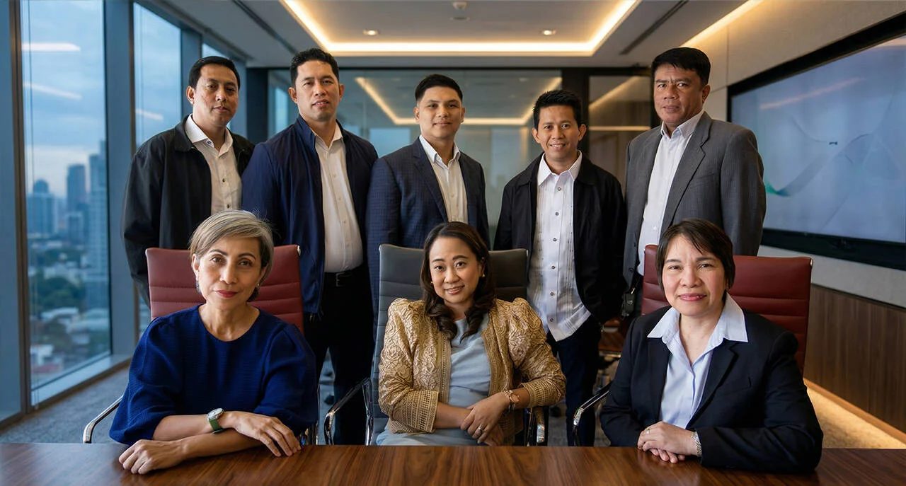 The ExcelCSI team in the boardroom at Rockwell Center, Makati