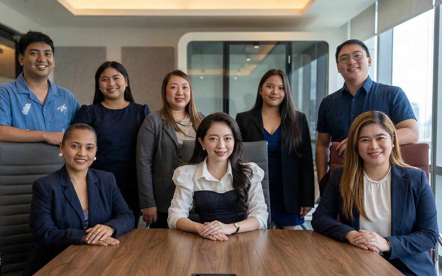 The ExcelCSI team at the boardroom table